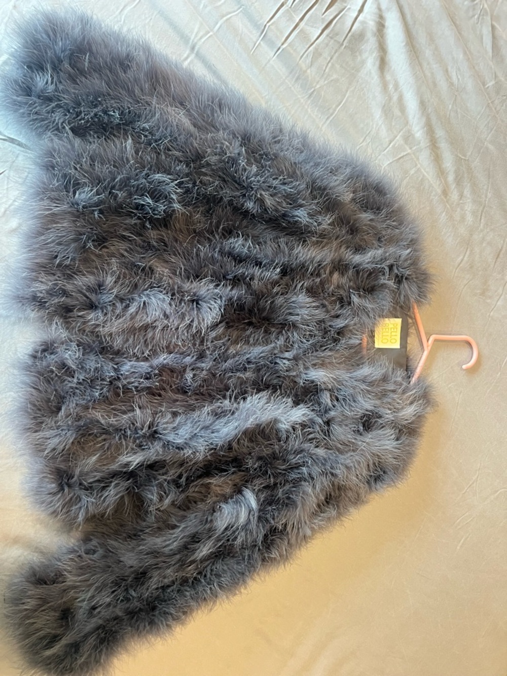 Pello Bello Fur Down Jackey Grey Size M